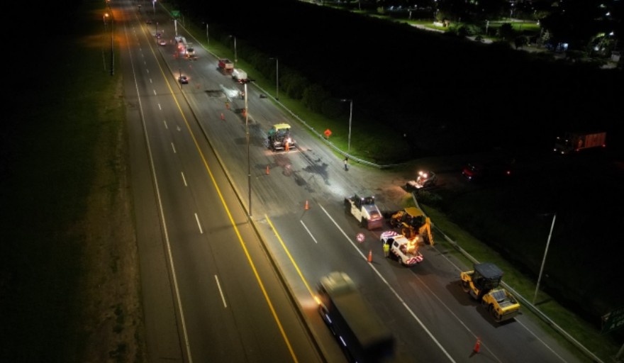Iniciaron las obras de repavimentación de la Autopista Buenos Aires - La Plata