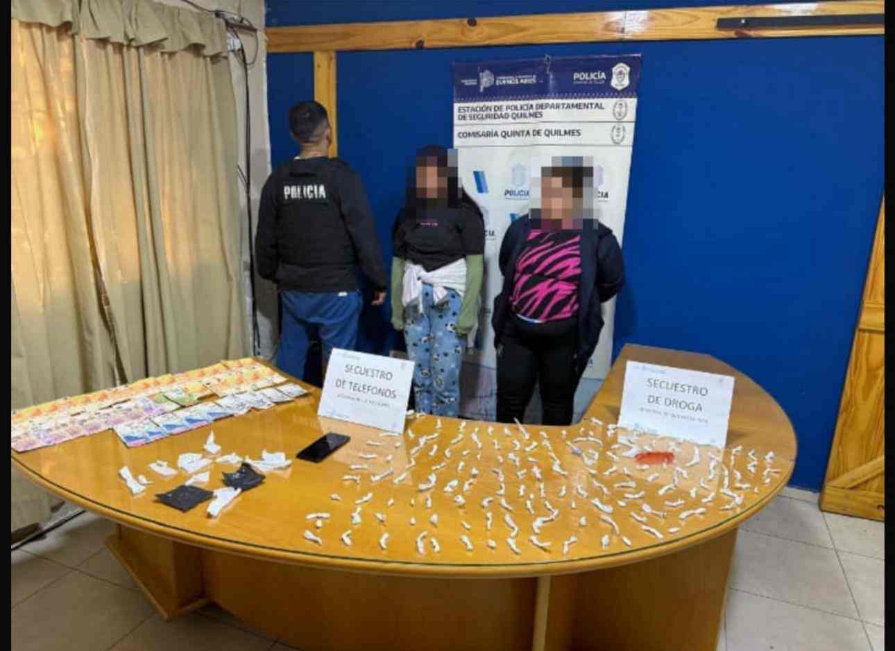 Cayeron dos mujeres por narcomenudeo en Quilmes Oeste: tenían 155 dosis de cocaína